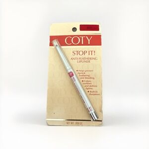 Vintage Coty  Stop It! Anti Feathering Lipliner Red NOS Discontinued Rare